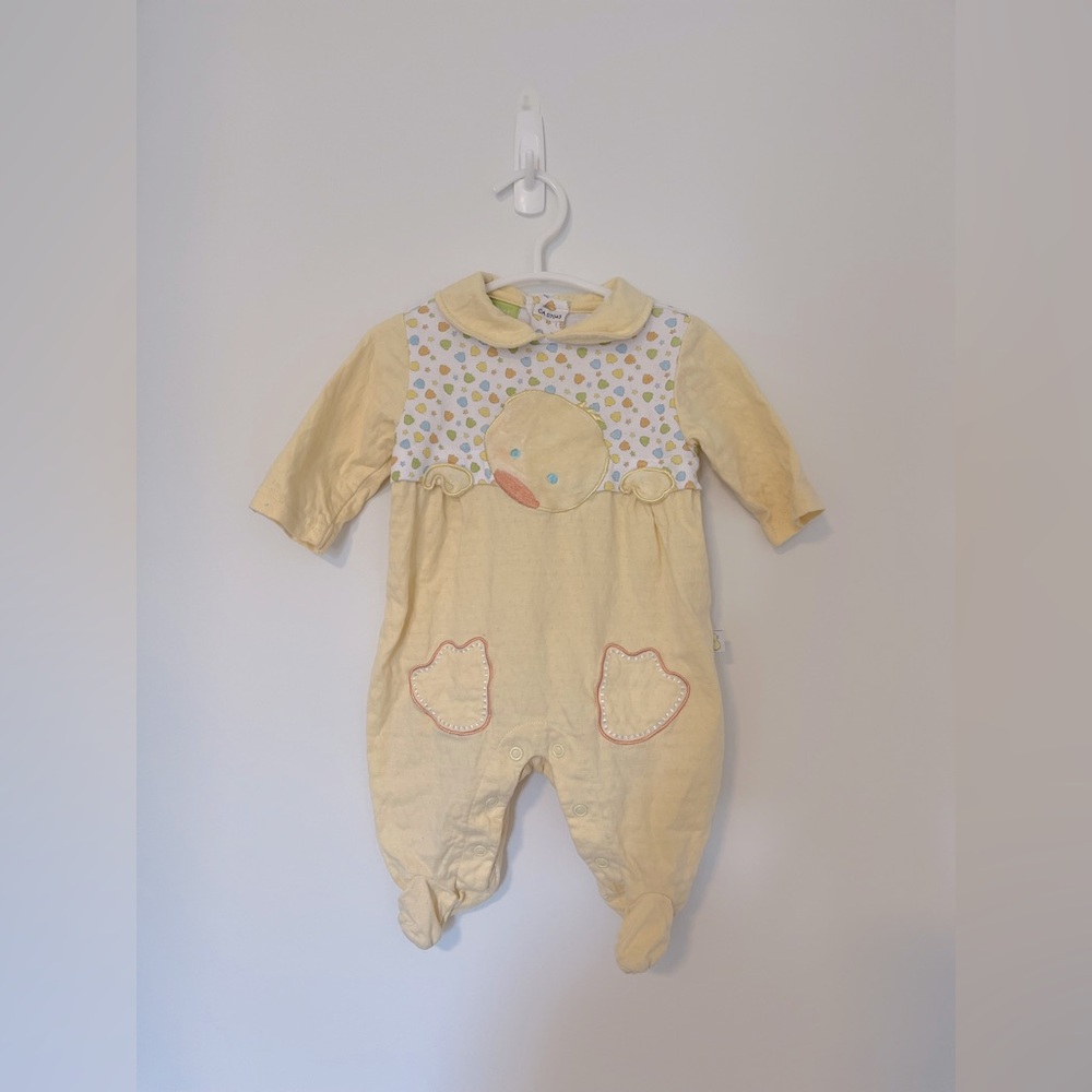 Duck Duck Goose footie 0-3 months 100% cotton